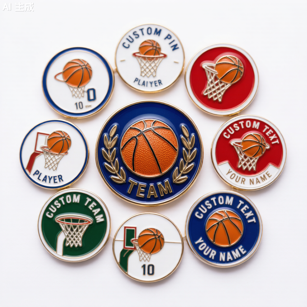 Basketball Pins detail